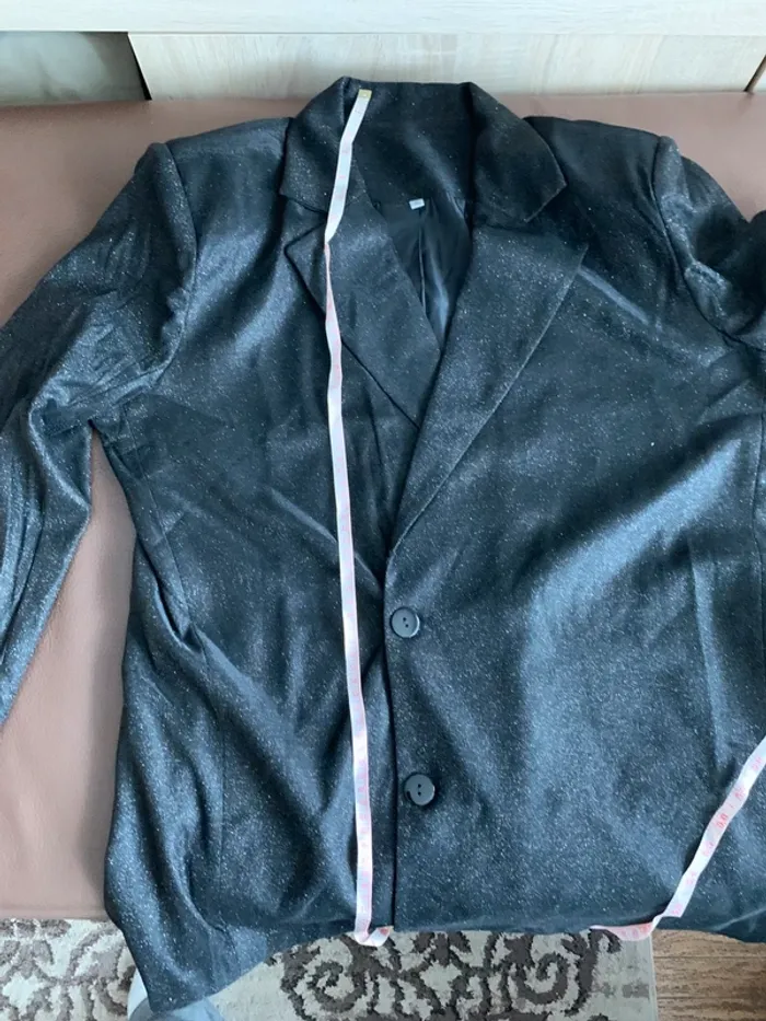 blazer, pantalon et soutien-gorge XL noir pailleté - photo numéro 8