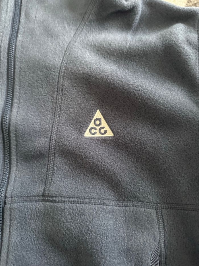 Nike ACG Wolf Tree Polartec Hooded Full-Zip Top Bleu Veste Polaire - photo numéro 4