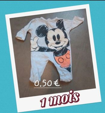 Pyjama léger mickey  0.50€