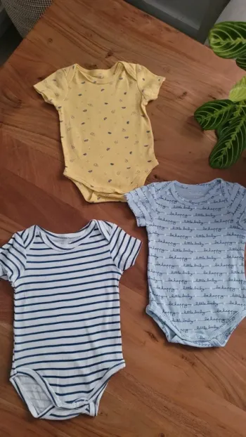 Lot de 3 bodies garçon 3 mois