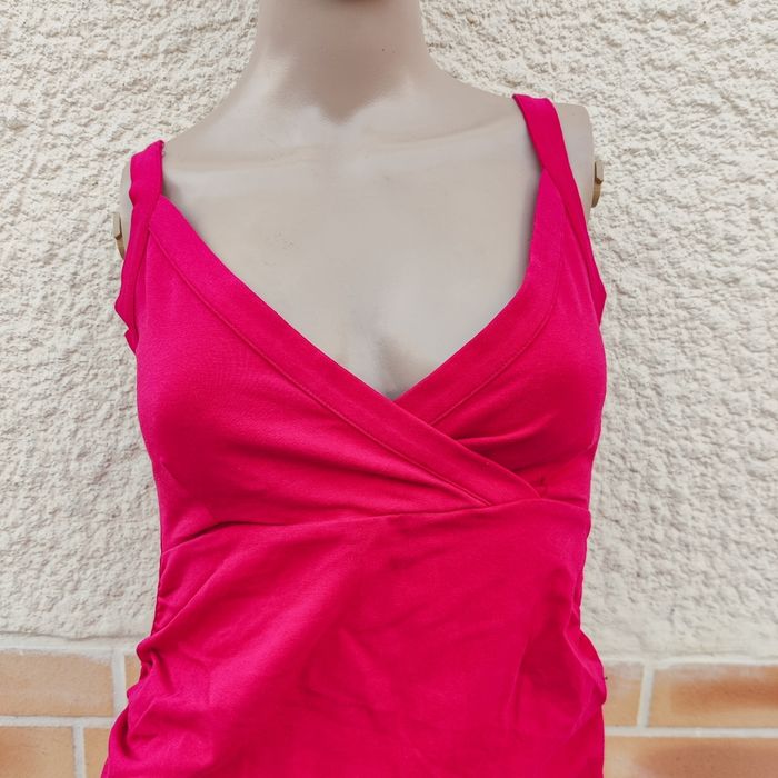 Robe été femme enceinte rose  taille S H&M mama vintage - photo numéro 5