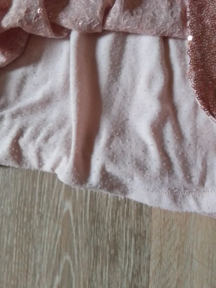 Robe rose paillette sequin 5/6 ans  tex - photo numéro 6