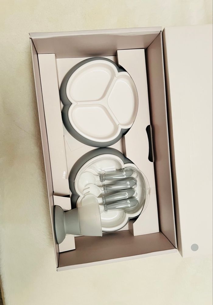 Set repas 8 pièces BabyBjorn gris - photo numéro 4
