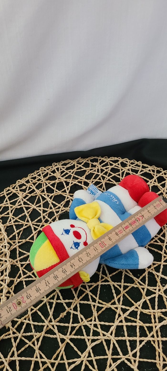Doudou clown bleu blanc rouge CHICCO - photo numéro 2