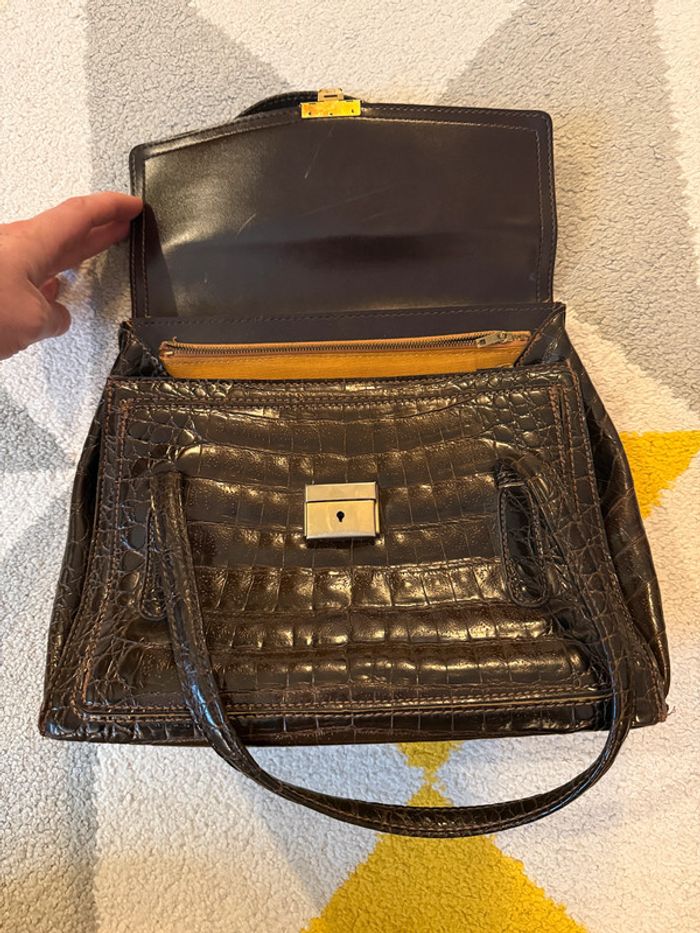 Sac à main en cuir vintage - photo numéro 4