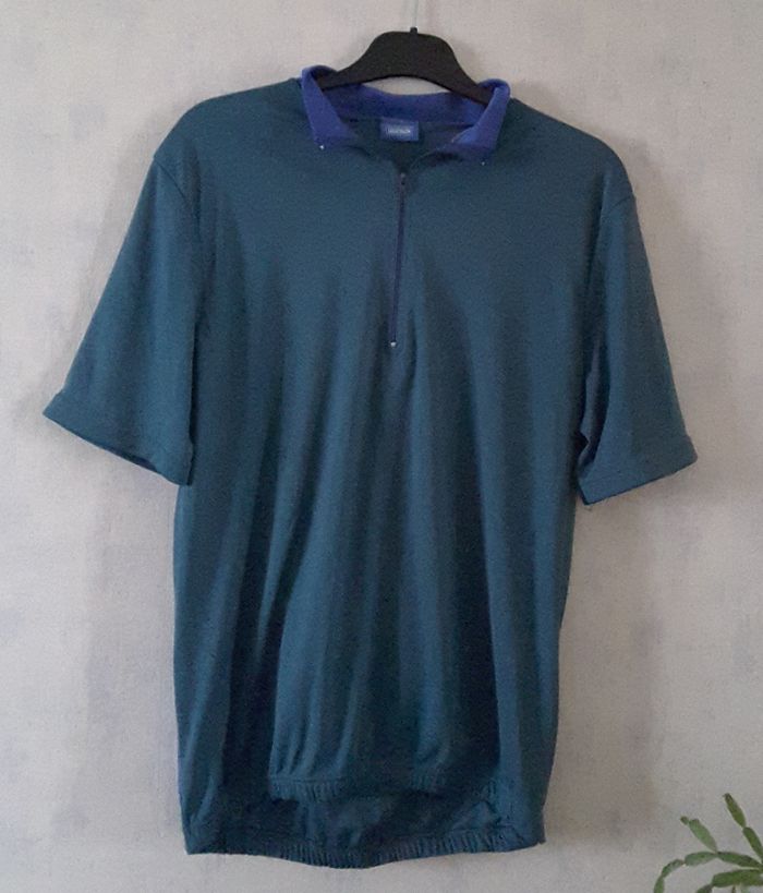 Maillot cycliste bleu pétrole – Decathlon - L