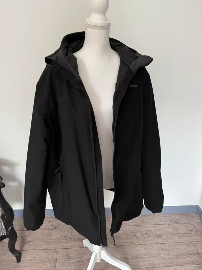 Veste noire de ski chaude et imperméable homme taille XL - photo numéro 8
