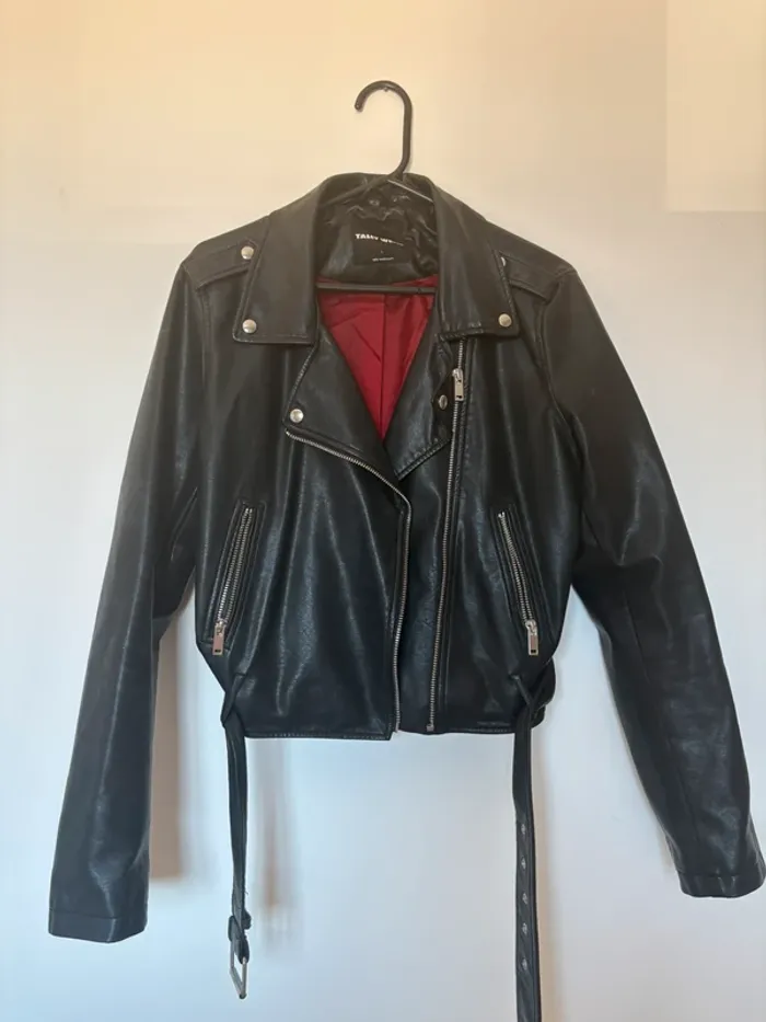 veste en cuire taille L