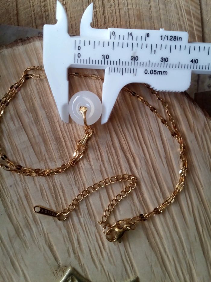 Collier jade blanc - photo numéro 4