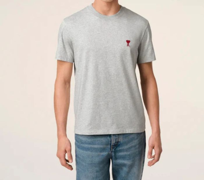 T-shirt gris imprimé tendance - photo numéro 2