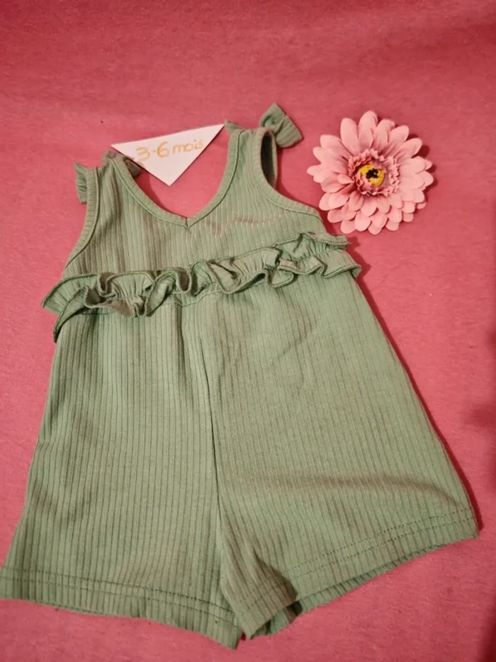 Combishort shein vert d'eau - photo numéro 2