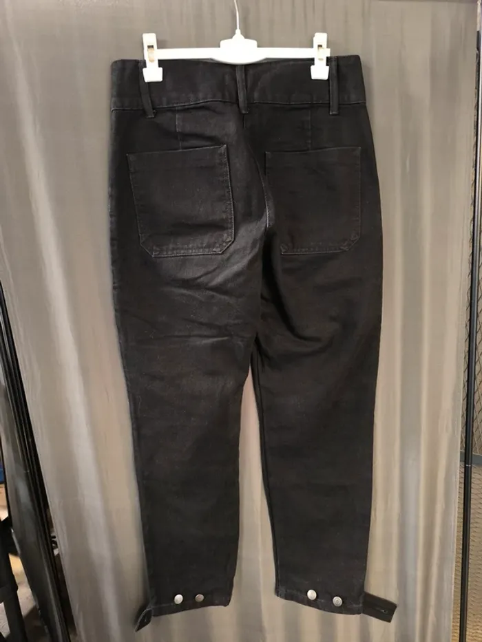339642 pantalon jeans noir cargo femme M STR - photo numéro 2