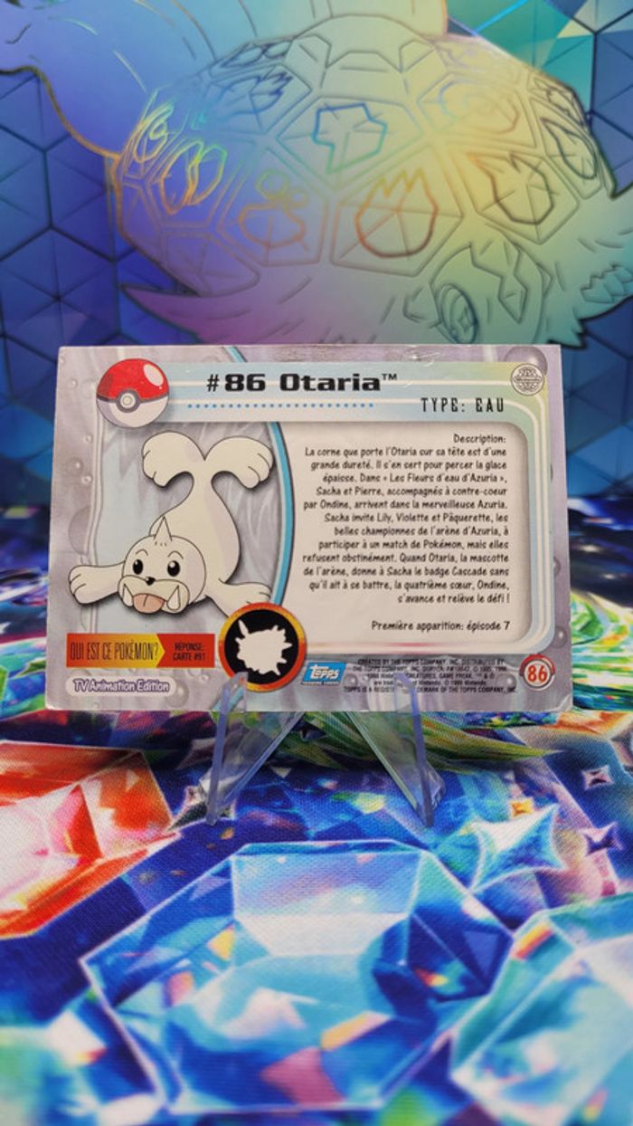 Carte Pokémon Topps n°86 Otaria Series 1 FR - photo numéro 3