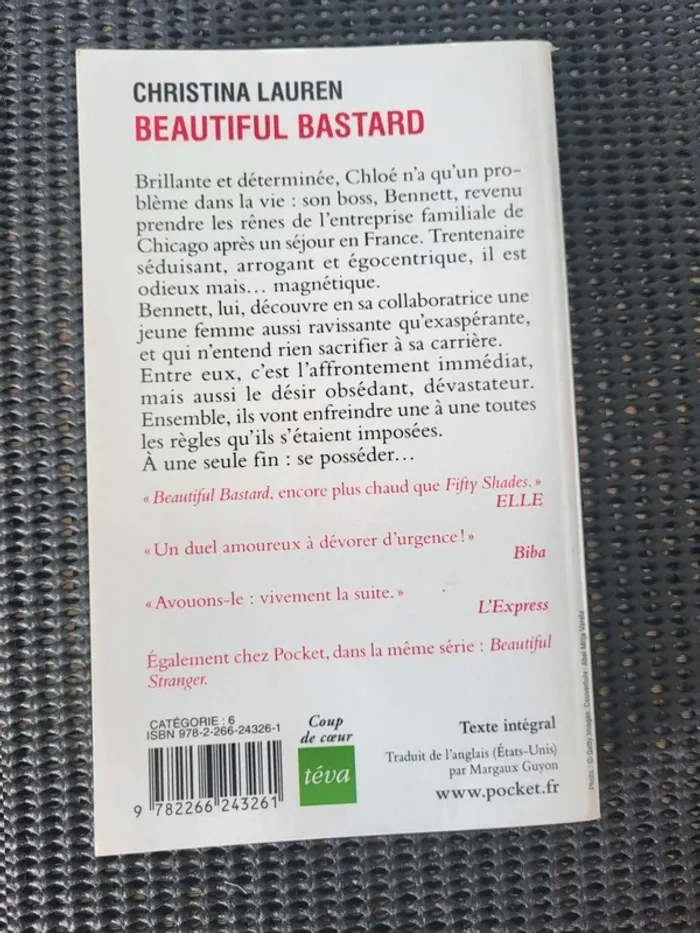Livre Beautiful Bastard de Christina Lauren - photo numéro 2