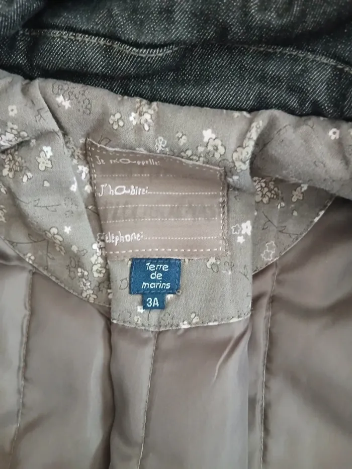 Joli manteau légèrement cintré 3 ans - photo numéro 5