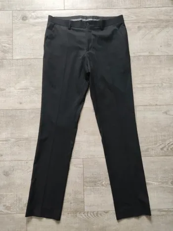 Pantalon tailleur coupe droite noir taille 42 Carnet de Vol
