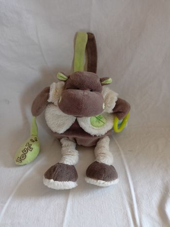 Doudou hippopotame baby nat' 25 cm