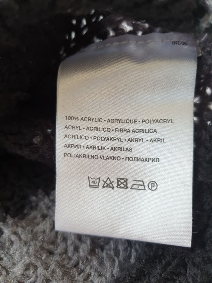Pull femme M noir et gris - photo numéro 9