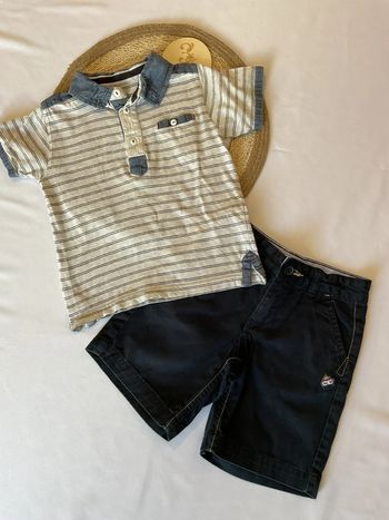 Ensemble teeshirt short garçon