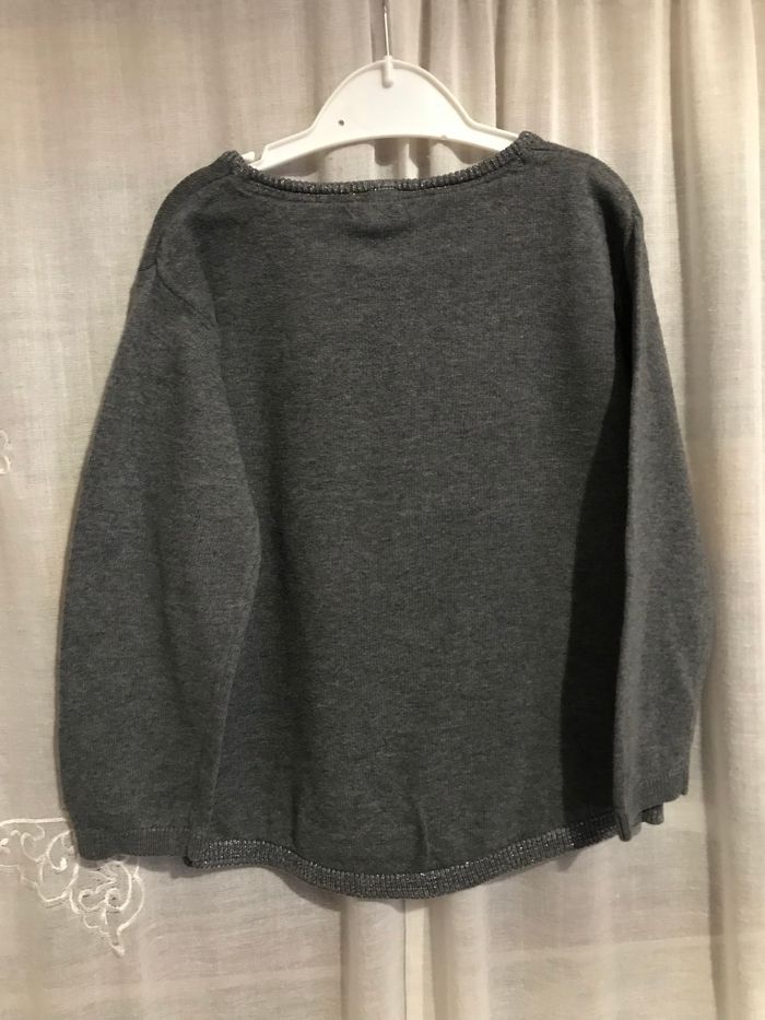 Pull gris chat paillettes 3 ans Kiabi - photo numéro 4