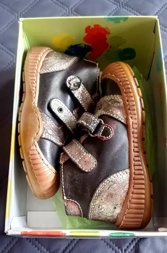 Paire de chaussures rose, prune Little Mary P: 25 - photo numéro 7