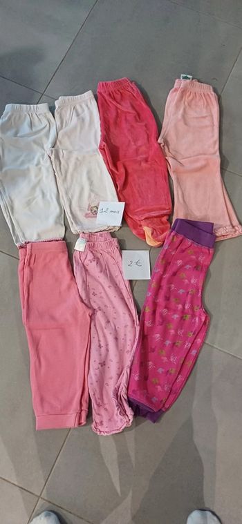 Lot 7 bas pyjamas  12 mois