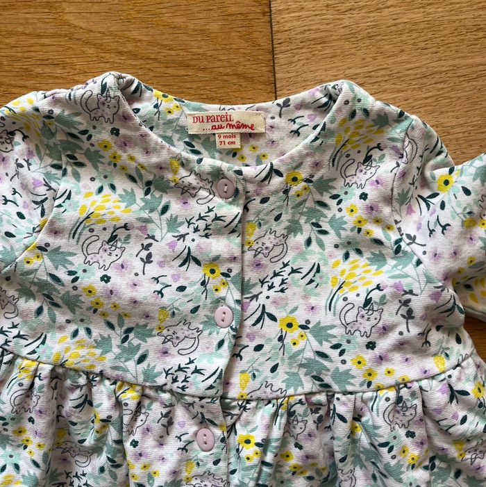 🌸 Robe manches longues DPAM – 9 mois – 100% coton 🌸 - photo numéro 2