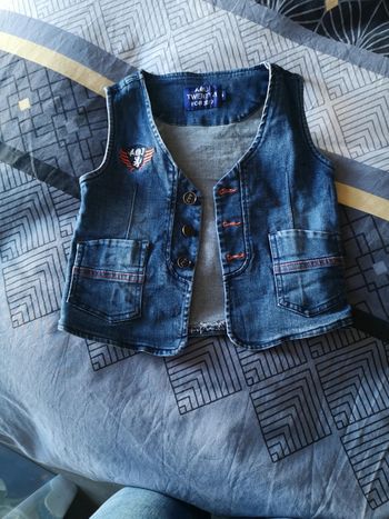 Gilet en jean 4 ans