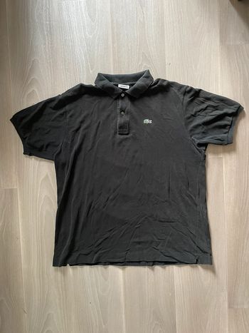 Polo Lacoste noir classique 🐊