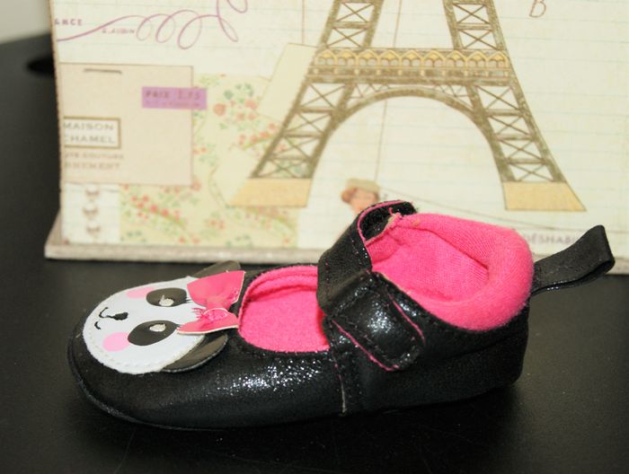 🐼 Ballerines bébé fille – 6 mois – souples – motif panda - photo numéro 5