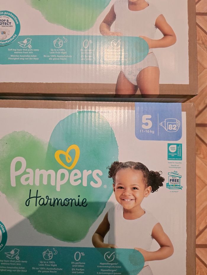 🌟 Pampers harmonie 2x82 couches Taille 5 (11 - 16 kg) 🌟 - photo numéro 2