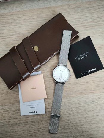 Montre cluse argentée