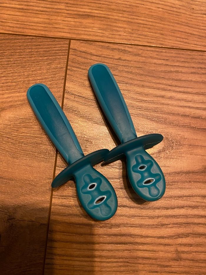 Lot Machouilleur et cuillères d’apprentissage bébé - photo numéro 2