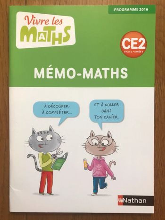 Vivre les maths CE2 - Fichier de l’élève avec mémo + matériel - photo numéro 2