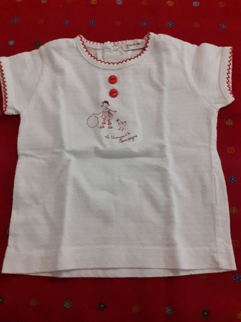 Tee shirt manche courte,taille 6 mois Grain de blé