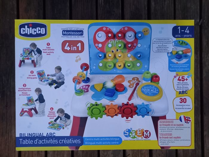 Table d'activités créatives 4 en 1 Chicco - photo numéro 2