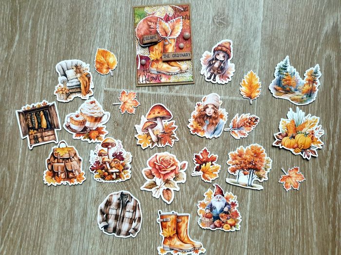 Lot die cut automne scrapbooking