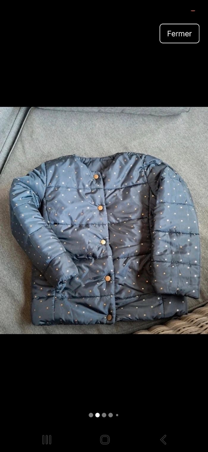 Lot de 3 blousons vestes fille 6ans neufs et tbe - photo numéro 2