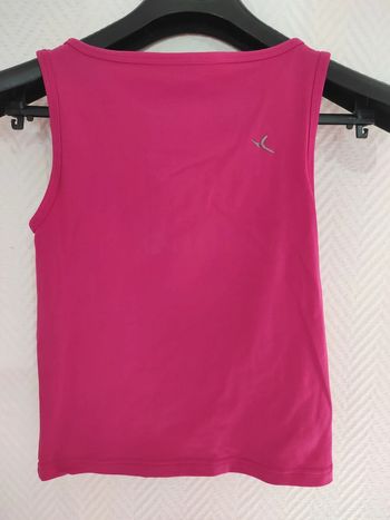 Débardeur sport rose domyos 38