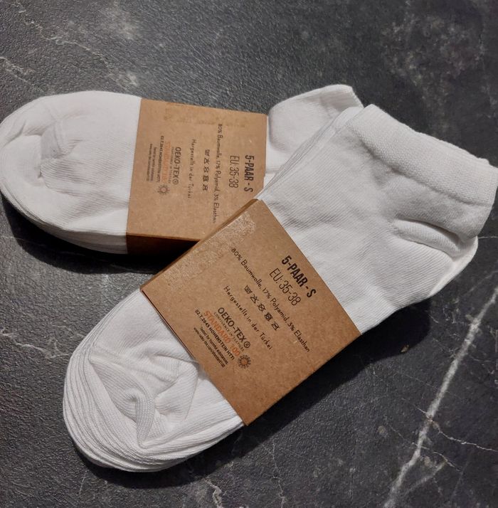 10 paires de chaussettes courtes blanches - photo numéro 2