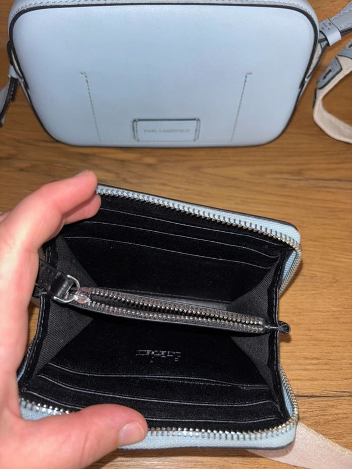 Sac bandoulière + porte-monnaie Karl Lagerfeld - photo numéro 7