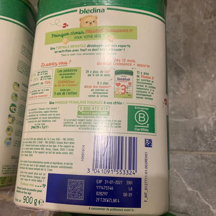 Lait enfant île blédilait 3eme âge - photo numéro 2
