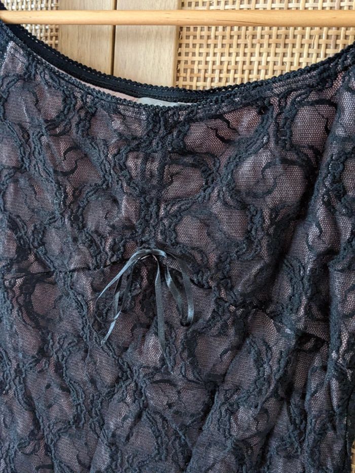 T-shirt 3/4 NAF NAF (noir), M / 38 / 10 - photo numéro 2