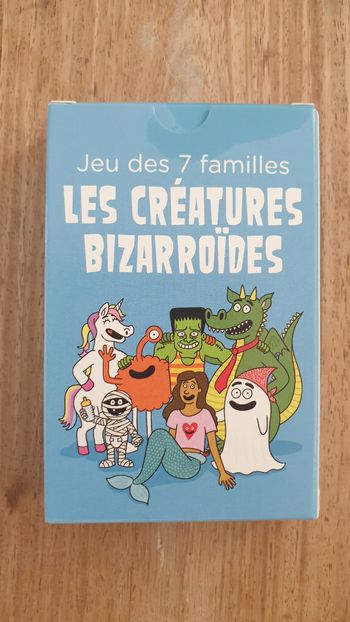 Neuf jeu jouet McDonald's cartes 7 familles les créatures bizarroides