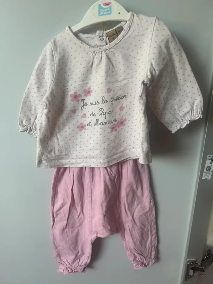 Pantalon sarouel tee shirt manche longue