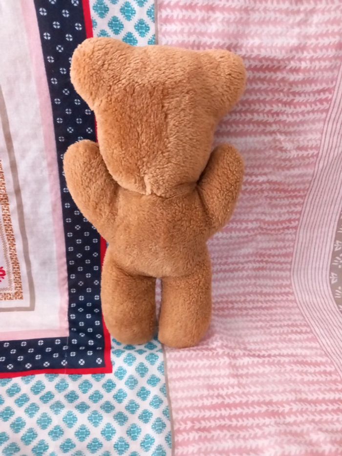 Peluche nounours vintage 33cm marron vintage - photo numéro 3