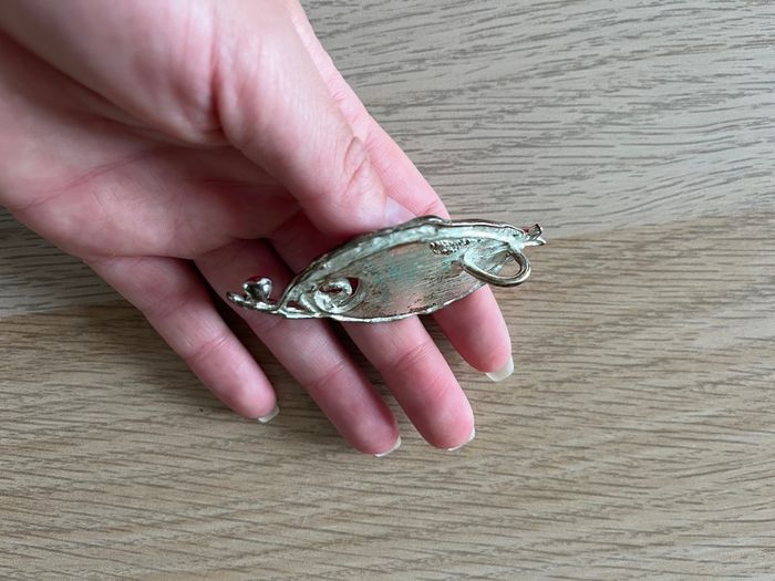 Pendentif feuille rouge - photo numéro 2