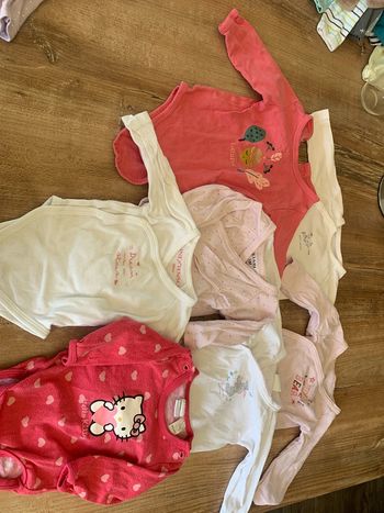 Lot de 7 bodys fille 1 mois