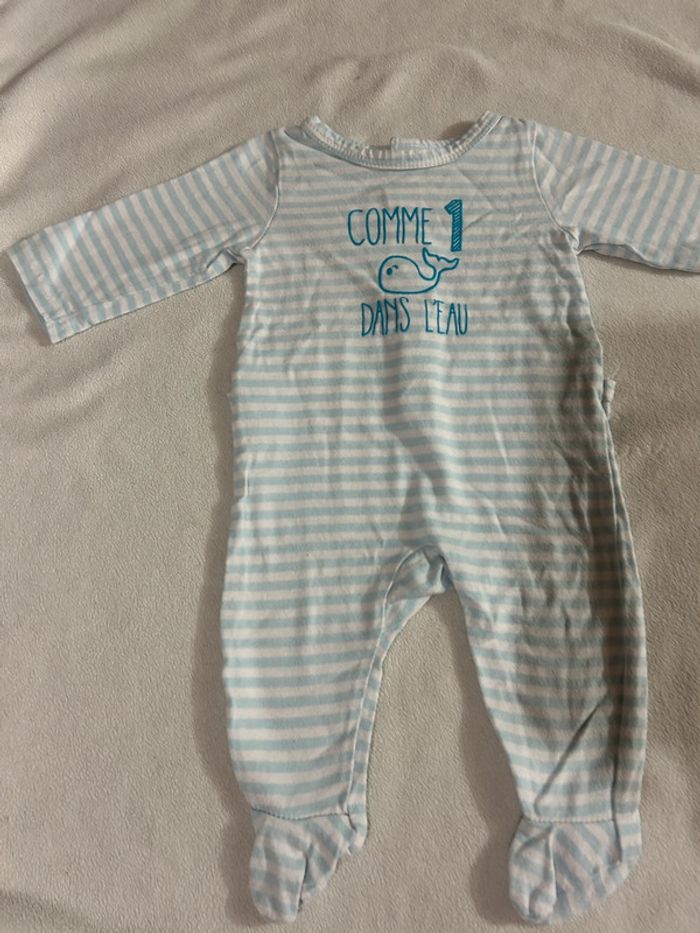 Lot de 6 pyjamas 1 mois - photo numéro 3