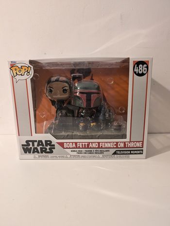 Funko Pop : Star Wars 486 : Boba Fett and Fennec on Throne